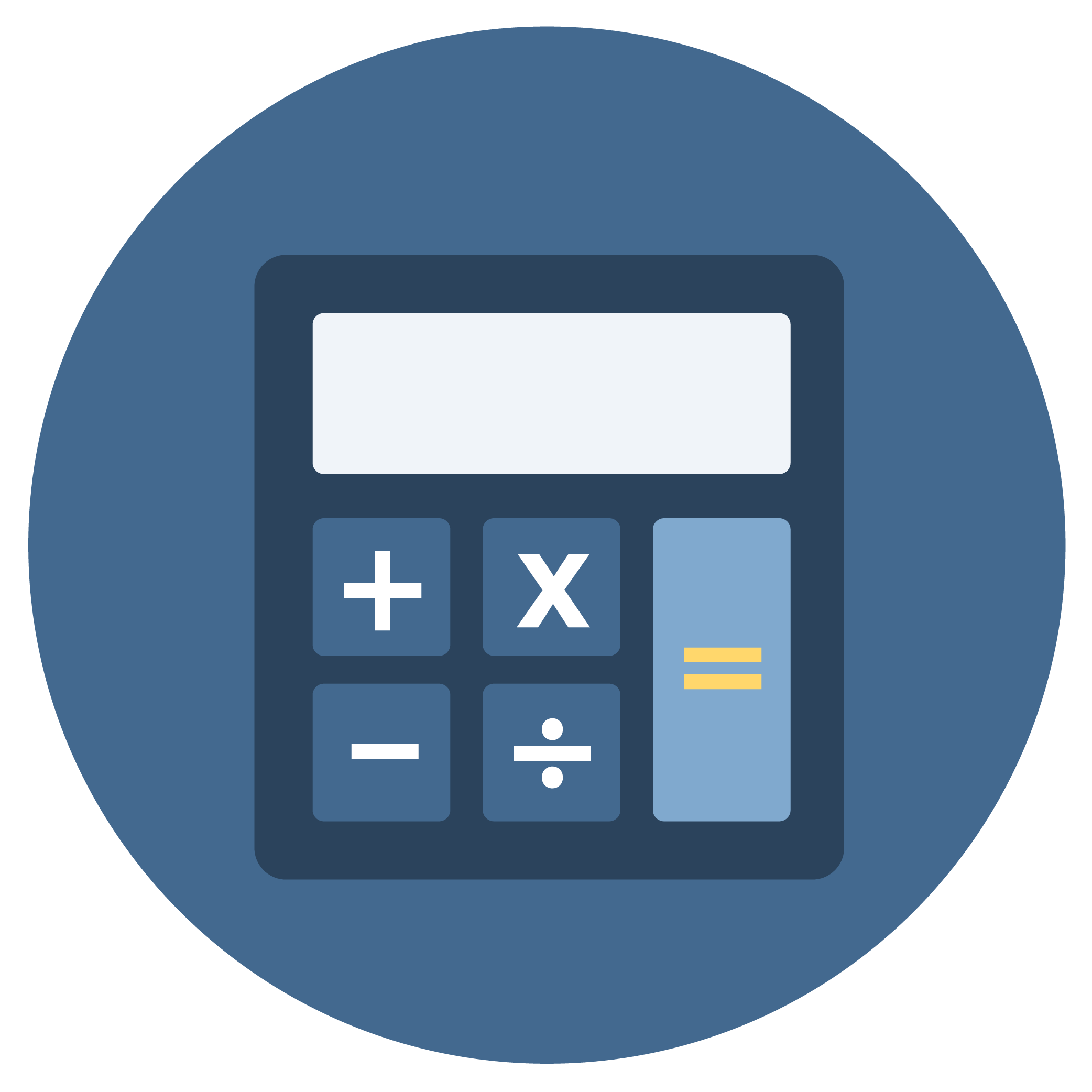 Counting calculator icon